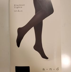 AND A New Day 120 Denier Black Tights
